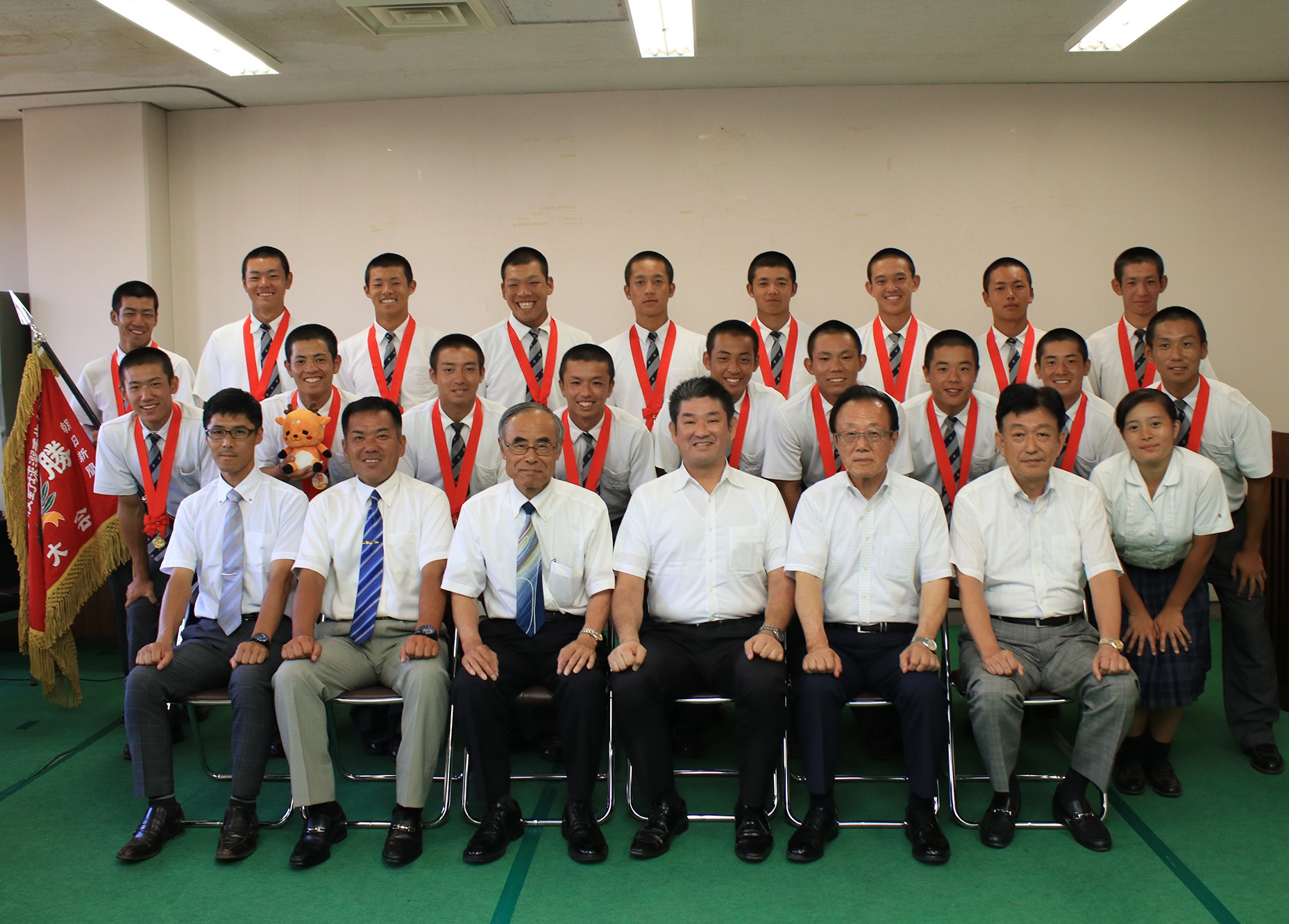奈良大学附属高等学校第100回全国高等学校　野球選手権記念大会出場に伴う市長表敬の画像