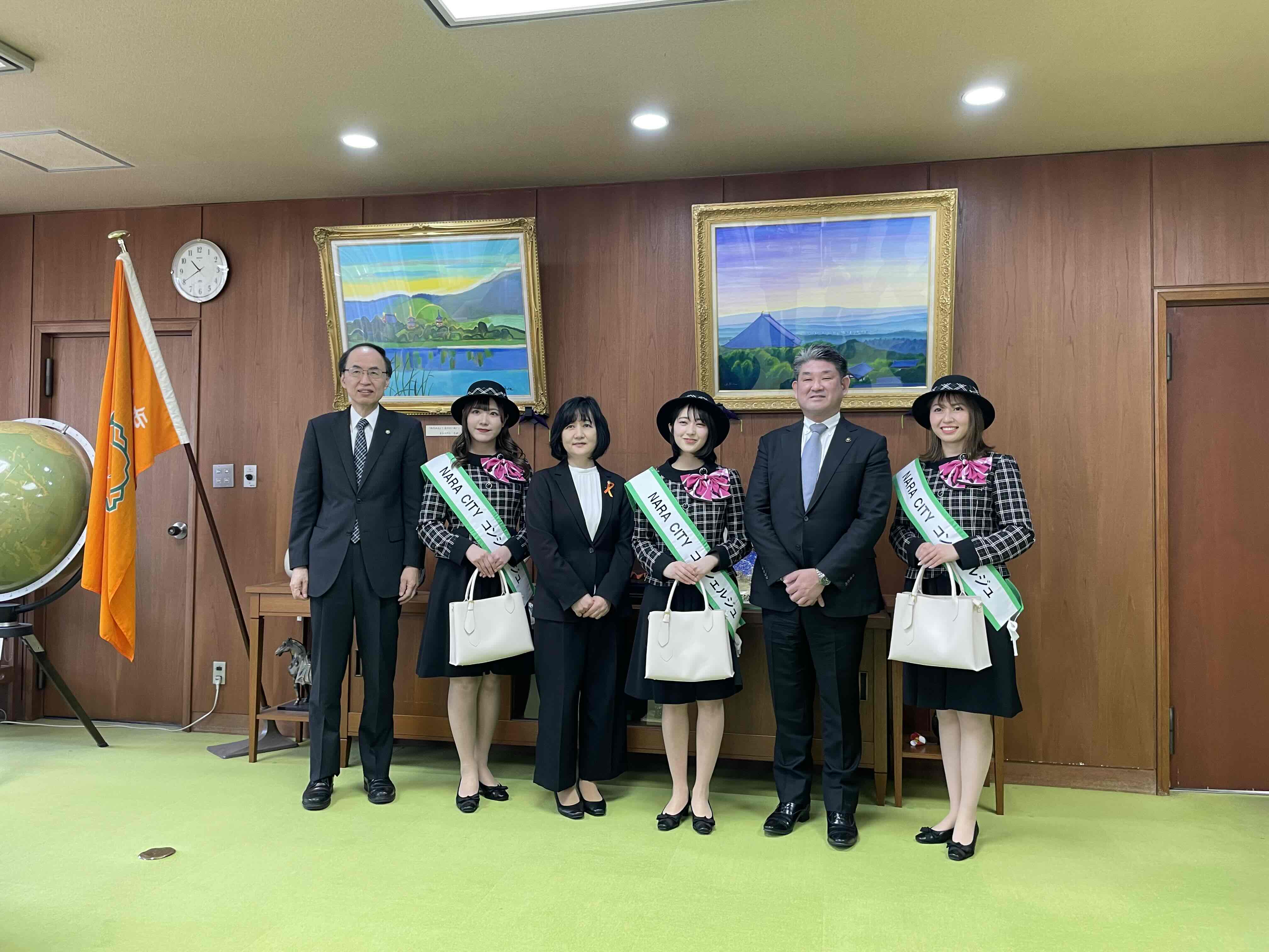 奈良シティコンシェルジュ来庁（市長室）