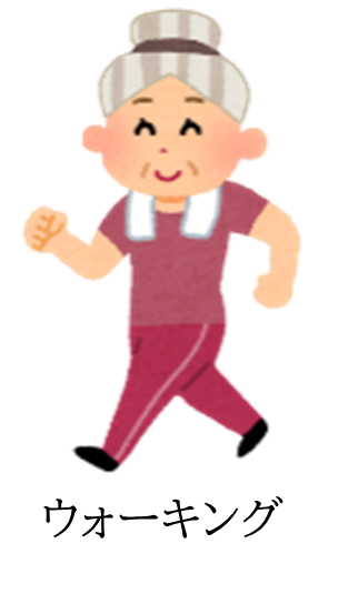 ウォーキングをする女性