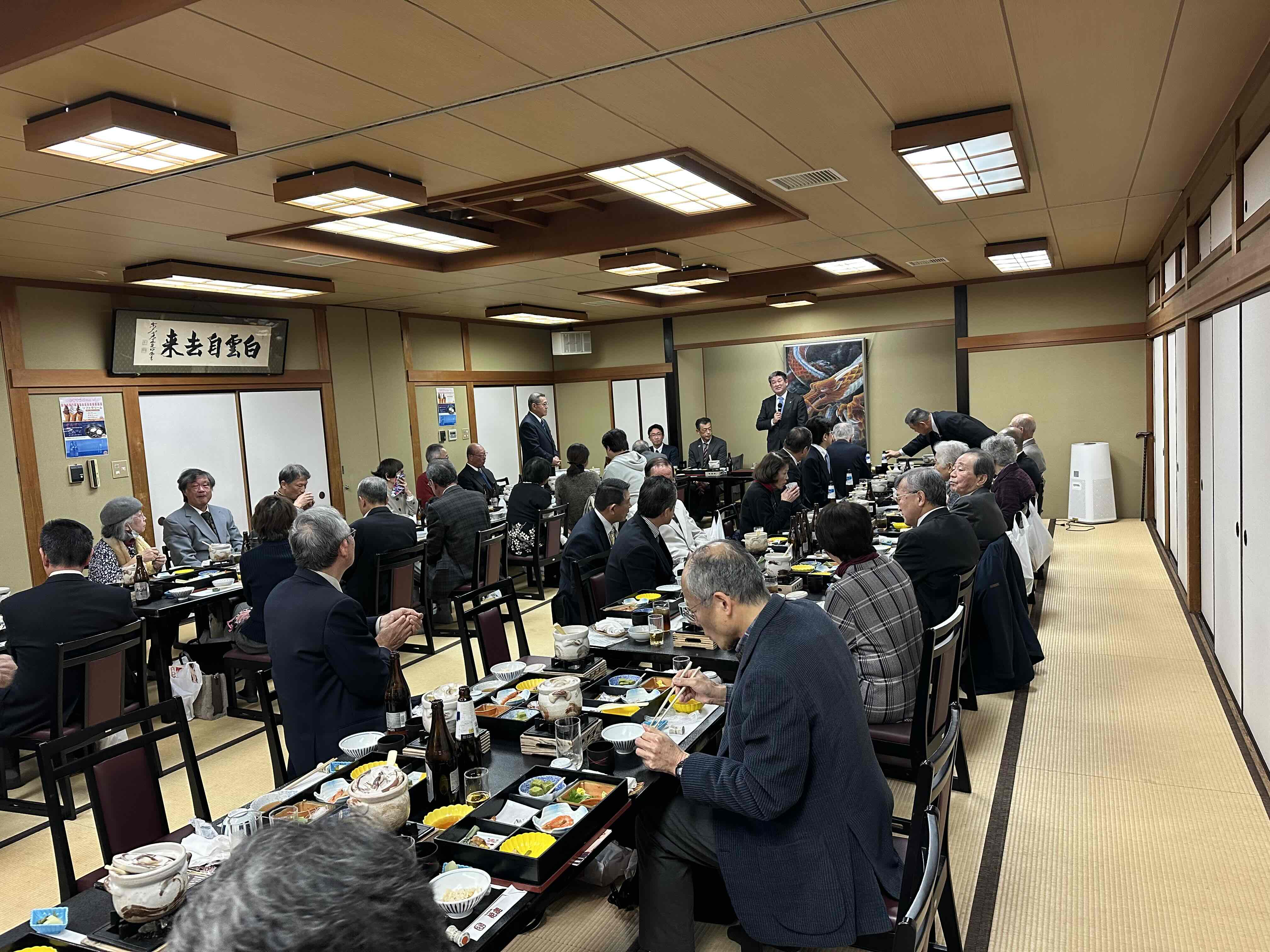 法蓮会所方新年総会(日本料理花鹿:奈保町)