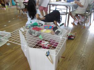 網の上で何を焼こうかな？