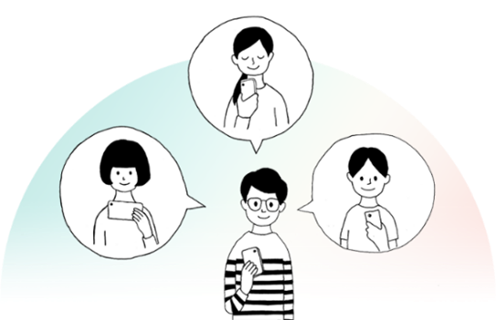ユキサキチャットイメージイラスト