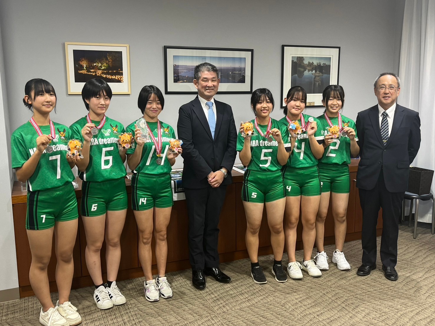奈良ドリーマーズハピネス 表敬訪問