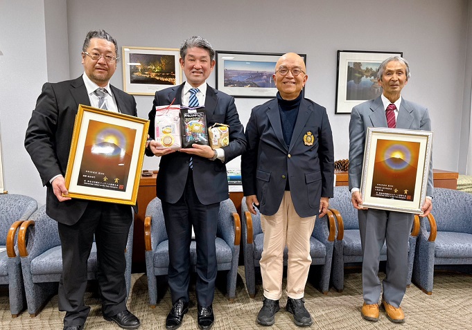 第26回米・食味分析鑑定コンクール金賞受賞者 表敬訪問