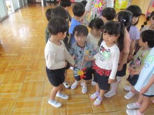 新入園児迎える会帰り3