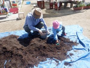 4歳児苗植え2