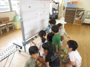 楽器を鳴らす場所を決めています