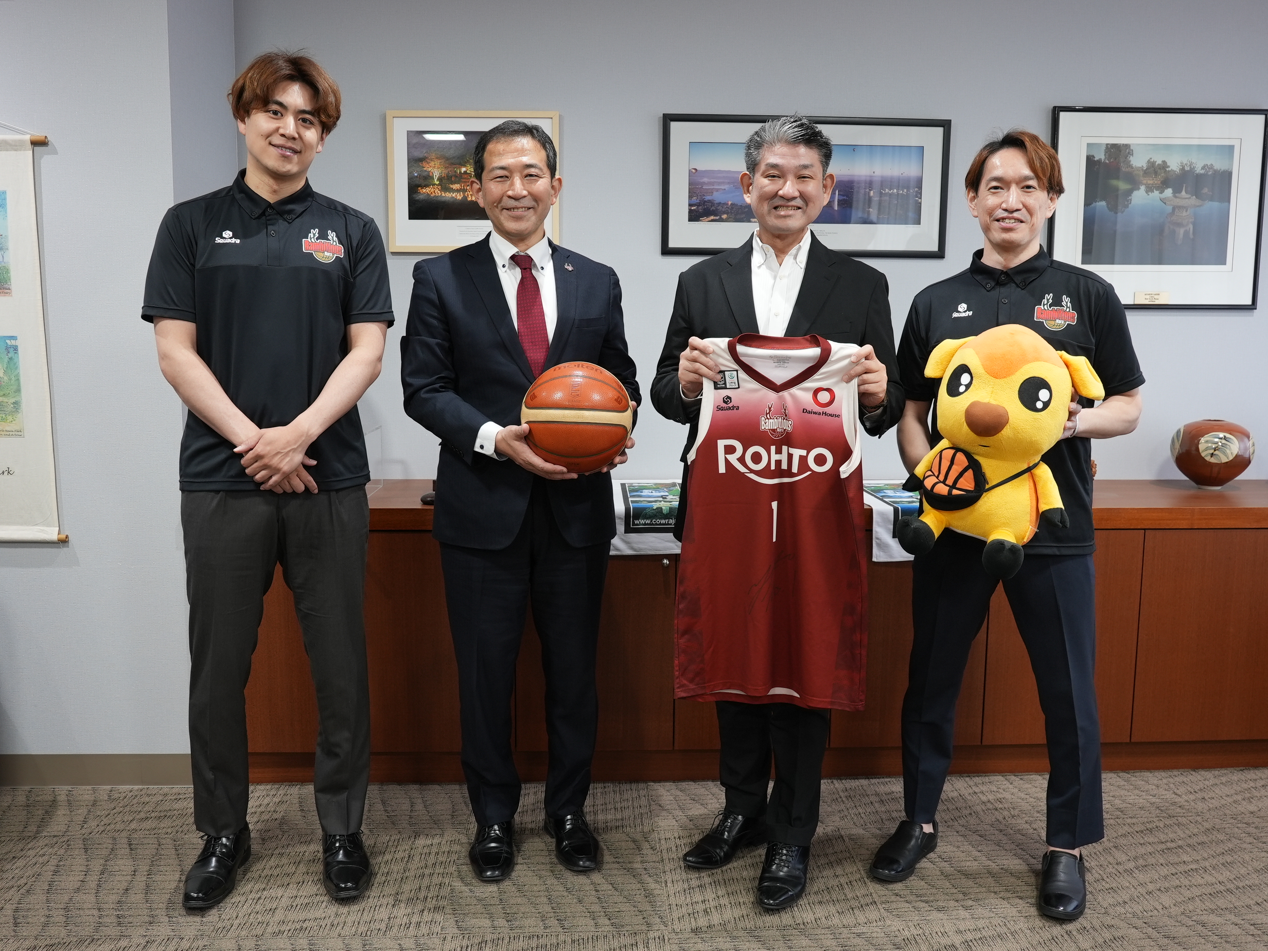 バンビシャス奈良2024-25シーズン終了報告 表敬訪問