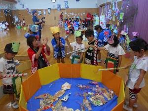 5歳児魚釣り楽しい