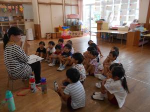 5歳児が夏の生活の話をしています