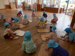 5歳児画版も丁寧に拭きました