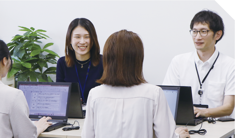 AI活用推進課職員による聞き取りのイメージ