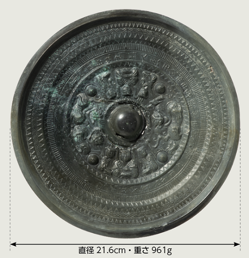 1号鏡…三角縁神獣鏡