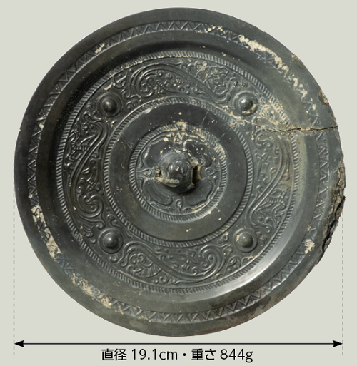 2号鏡…虺龍文鏡　画像