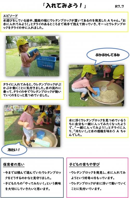 入れてみよう
