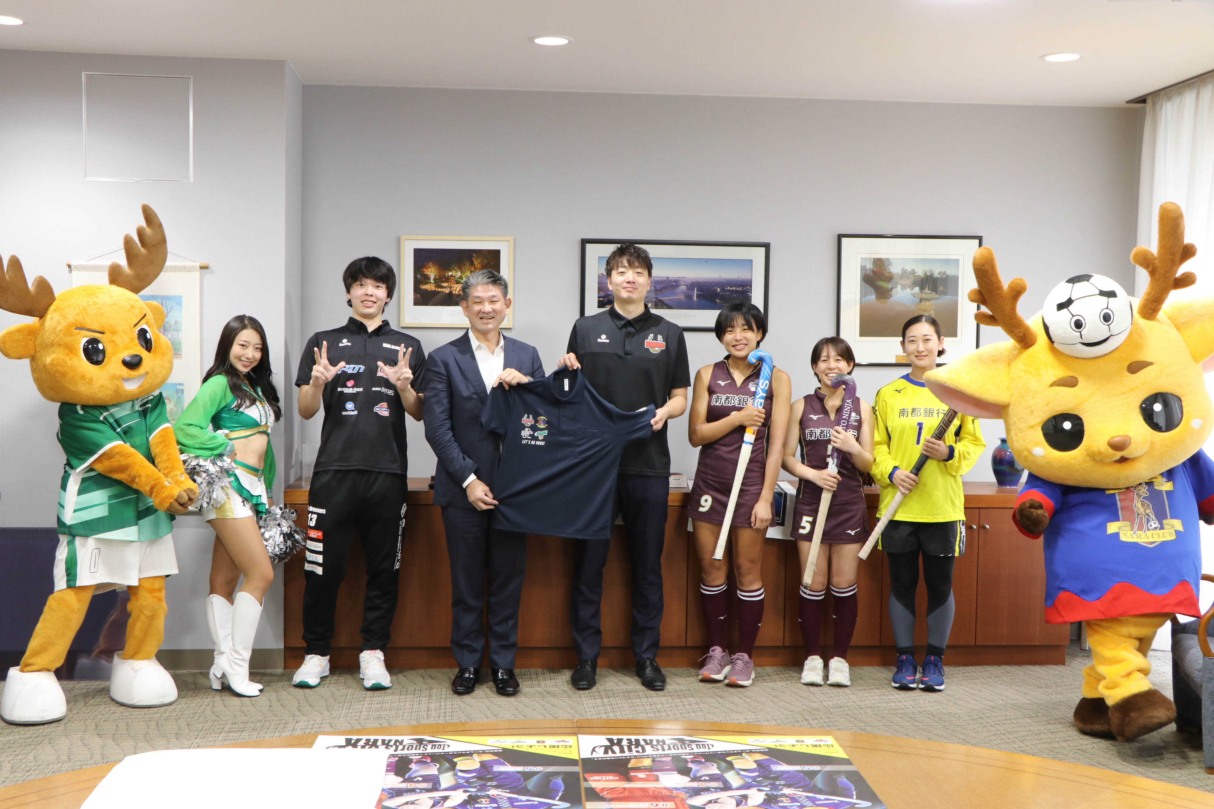 TopSportsCity 奈良 パートナーチーム応援ポロシャツ受け渡し式