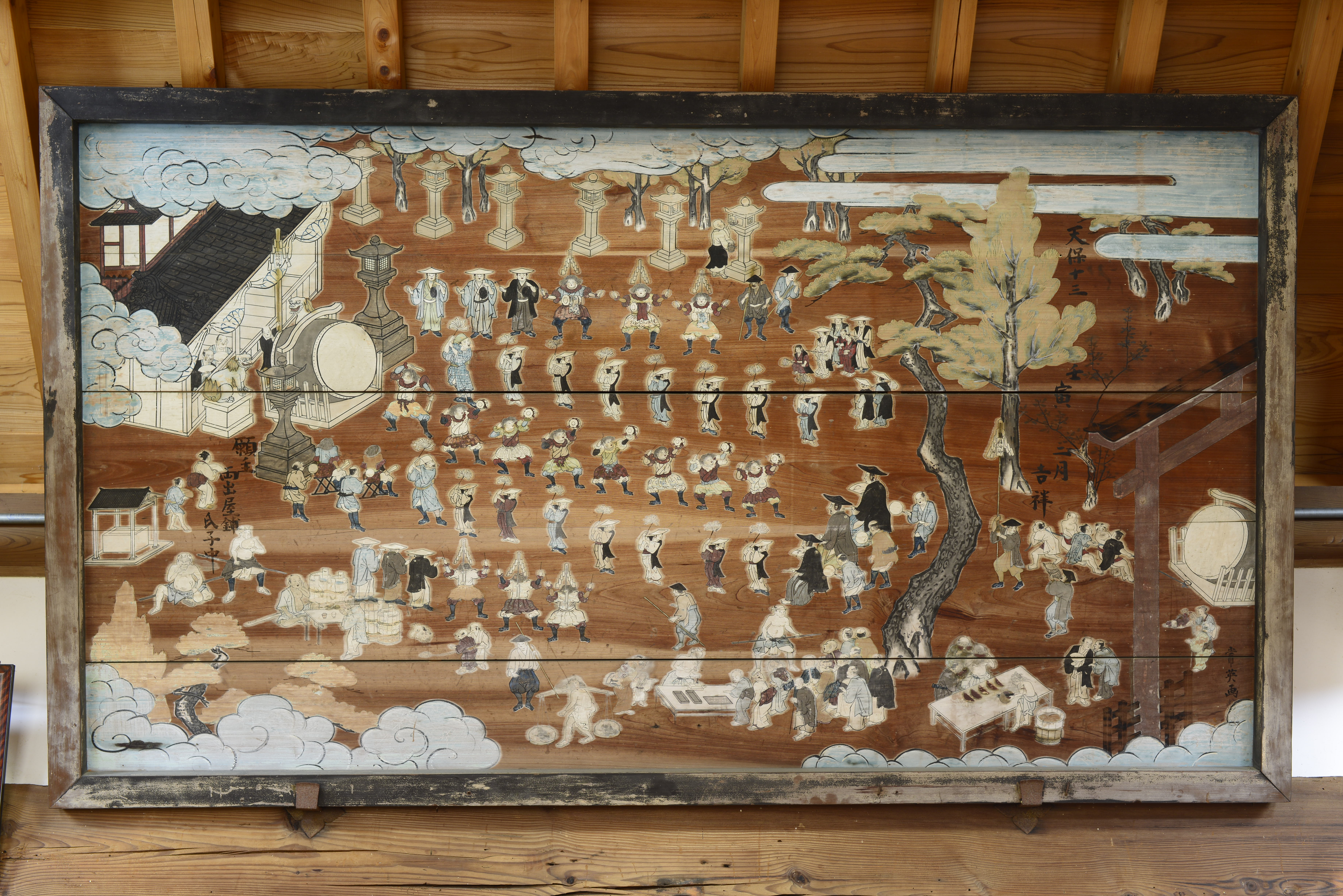 結崎の太鼓踊り絵馬