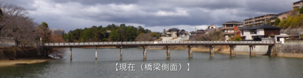 現在のあやめ新橋を側面から見た画像