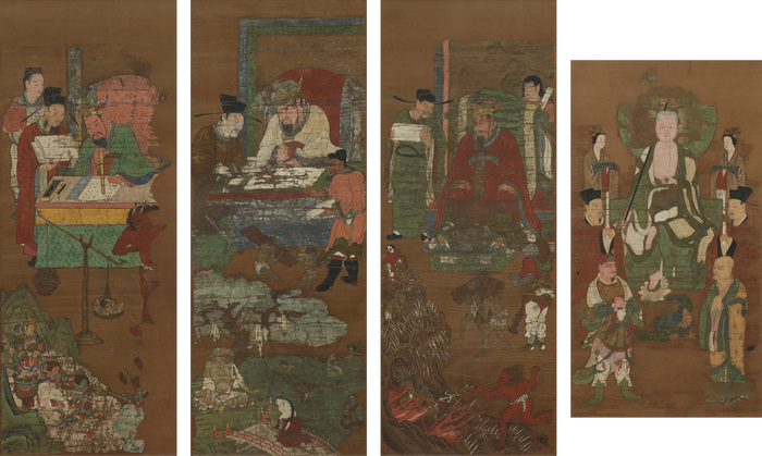 絹本著色地蔵十王図