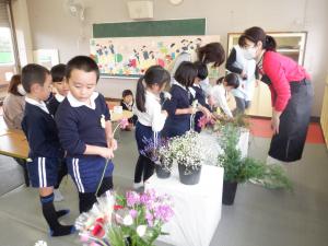 佐保幼　華道教室