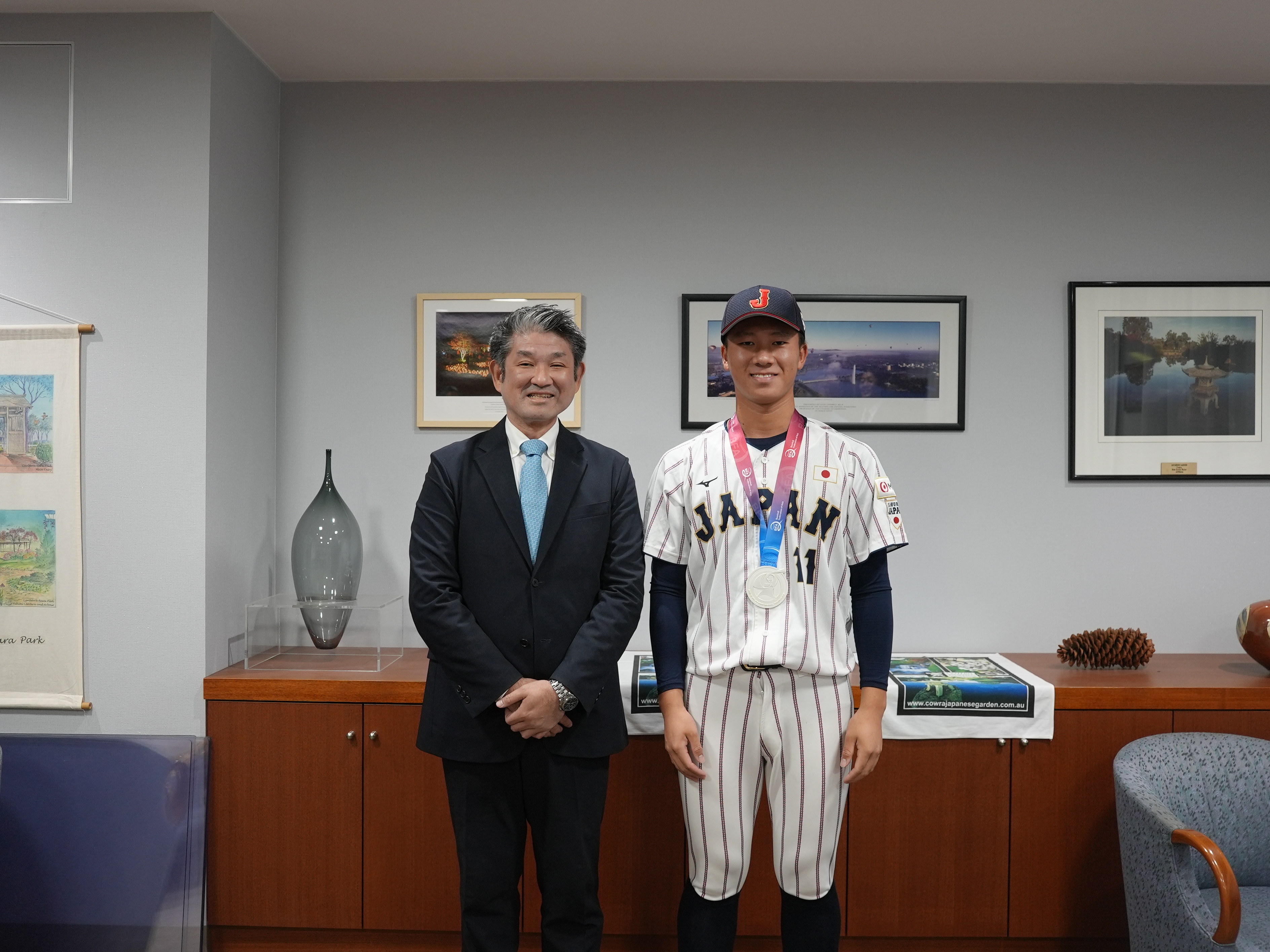 侍ジャパンU-15 日本代表選手 表敬訪問