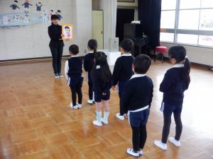 佐保幼　三学期始業式2