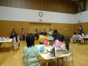 生け花教室の様子