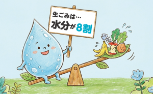 生ごみは水分が8割