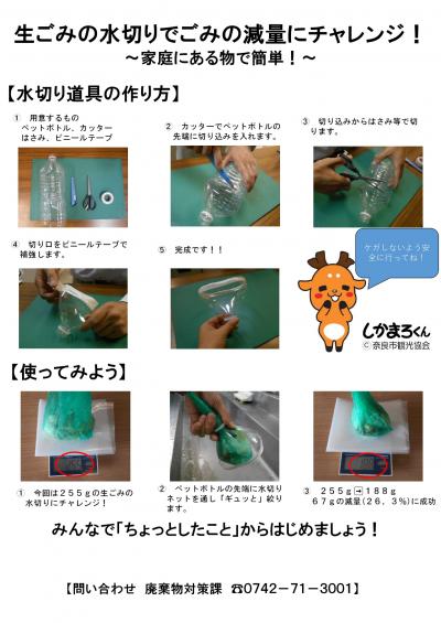 水切りキットの作り方の説明画像