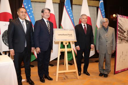 ウズベキスタン大統領と面会