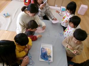 【りす組】てぶくろ製作