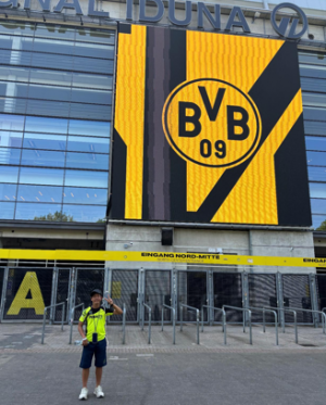 ドルトムントのスタジアムにて