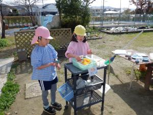 佐保幼　ほし組カフェ片付け３