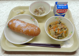 揚げパン献立