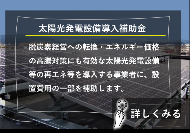 太陽光発電設備導入補助金