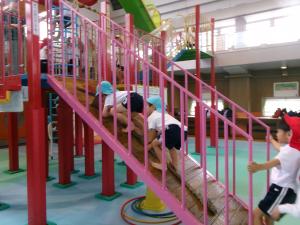 壁登りに挑戦