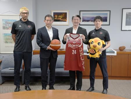 バンビシャス奈良 2025-26シーズン終了報告市長表敬訪問