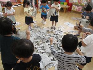 新聞を破るの上手になったよ