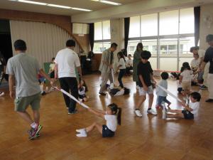 お家の人に引っ張ってもらうよ