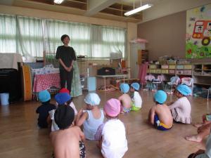 プールびらき　園長先生の話