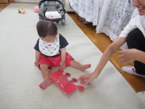 カニをつくっているところ