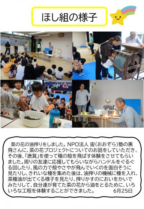 ほし組の様子
