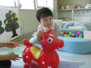 ロディに乗ろうとしている