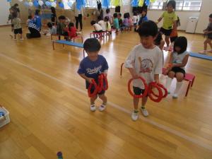 輪投げ　年長組
