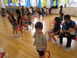 輪投げ　4歳児