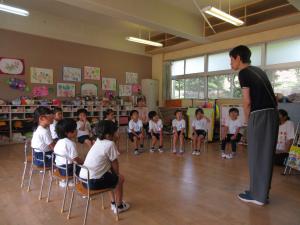 避難訓練　不審者　園長先生のお話