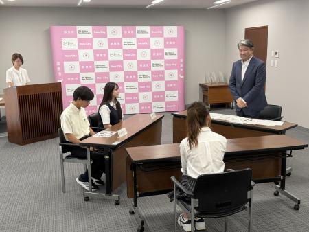 令和8年度奈良市中学生・高校生等海外夢応援プロジェクト補助金事業出発式