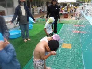 4歳児シャワー