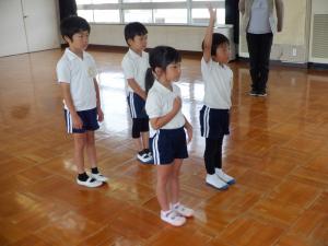 佐保幼　1学期終業式2