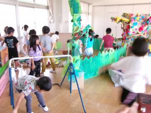 いきものミュージアムで遊んでいます